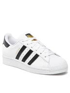 Sneakersy damskie - adidas Buty Superstar J FU7712 Biały - miniaturka - grafika 1