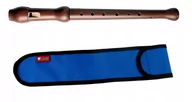 Instrumenty dęte - Flet prosty - sopran Mat Max JANKO Renesansowy + pokrowiec niebieski - miniaturka - grafika 1