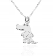 Biżuteria dla dzieci - Naszyjnik dziecięcy krokodyl srebro 925 50 cm - miniaturka - grafika 1