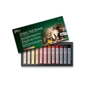 Kredki, ołówki, pastele i pisaki - Pastele olejne suche Artists 12szt sepia MUNGYO - miniaturka - grafika 1