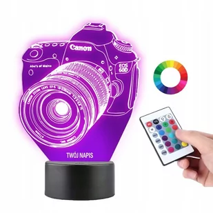 Lampka Nocna Aparat Lustrzanka Canon Led Plexido - Lampy stojące Lampka Nocna Aparat Lustrzanka Canon Led Plexido - Lampy stojące - miniaturka - grafika 1