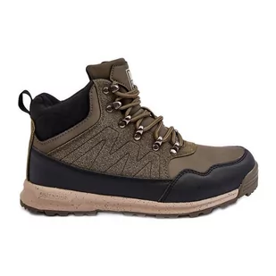 Damskie Ocieplane Buty Trekkingowe Khaki Big Star MM274480 zielone - Buty trekkingowe damskie - miniaturka - grafika 1