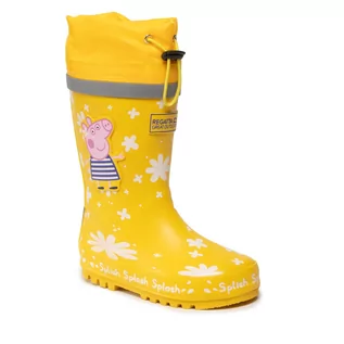 Buty dla dziewczynek - Kalosze Regatta - PeppaSplash Welly RKF713 Maize Ylw Dasy YDQ - grafika 1