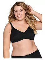 Biustonosze - Naturana Damski biustonosz Soft Cup 100% bawełna Everyday Bra 86545 czarny, biały lub skóra, czarny, 95A - miniaturka - grafika 1