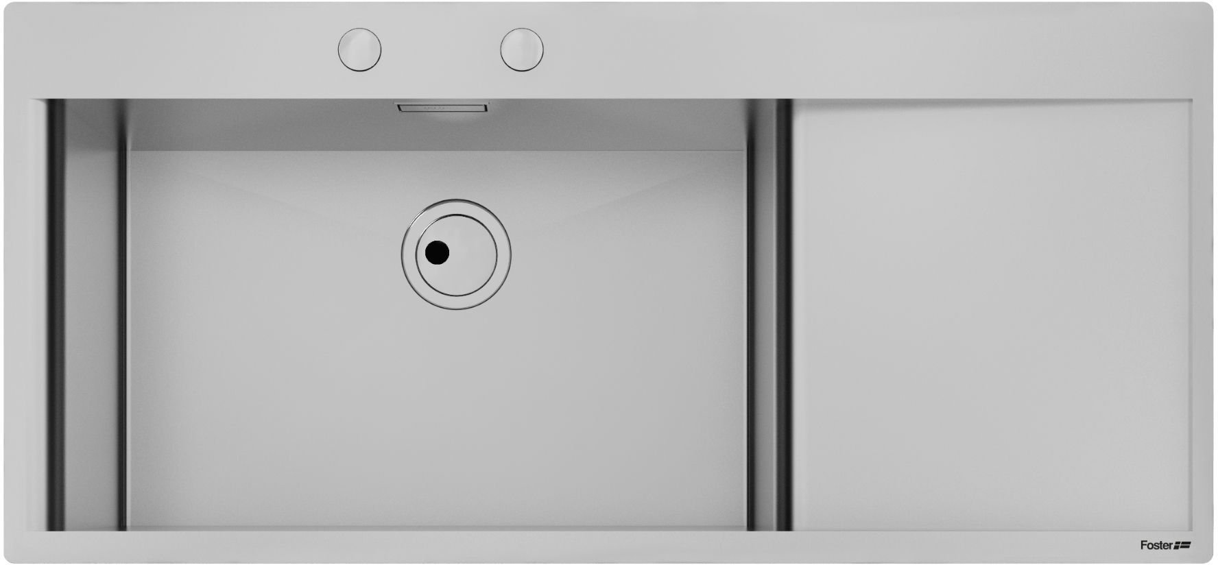 Foster Zlewozmywak 1416002 NEW WAVE SINK 1160x520 FM 1 LHB+DR