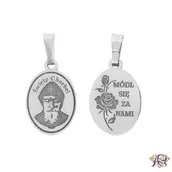 Wisiorki - Medalik srebrny Ag 925 Święty Charbel MDC007R - miniaturka - grafika 1