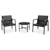 Meble ogrodowe - Zestaw mebli MANGO BALCONY Black - Focus Garden - miniaturka - grafika 1