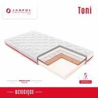 Materace - Materac dziecięcy TONI - JANPOL, Rozmiar - 60x120 cm, Pokrowiec - Puroactive - NEGOCJUJ CENY - miniaturka - grafika 1