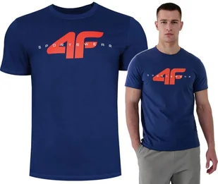 Koszulka Męska 4f T-shirt 3015 Bawełniany Podkoszulek Sportowy Co Dzień S - Koszulki męskie - miniaturka - grafika 1