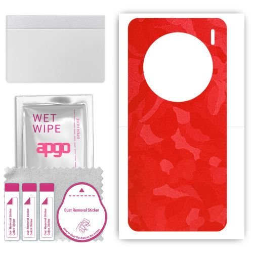 folia naklejka skórka strukturalna na TYŁ do Vivo X100s - Moro Camo Czerwony - apgo SKINS