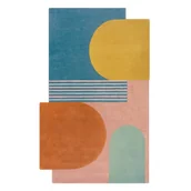 Dywany - Niebieski wełniany dywan tkany ręcznie 120x180 cm Lozenge Bright Multi – Flair Rugs - miniaturka - grafika 1