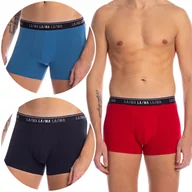 Majtki męskie - LAMA Bokserki Męskie Szorty Bawełniane 3 PARY - L - miniaturka - grafika 1