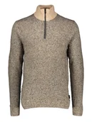 Swetry męskie - Jack & Jones Sweter w kolorze beżowo-czarnym - miniaturka - grafika 1