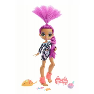 Mattel Cave Club Piżama Party Roaralai GTH00 GTH02 - Lalki dla dziewczynek - miniaturka - grafika 1