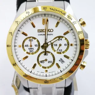Zegarek ZEGAREK MĘSKI SEIKO CHRONOGRAPH CASUAL QUARTZ SBTR024 + BOX - Zegarki męskie - miniaturka - grafika 3