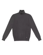Swetry męskie - Gianni Lupo GL33500-F22 sweter męski, ciemnoszary, rozmiar XL, ciemnoszary, S-4XL - miniaturka - grafika 1
