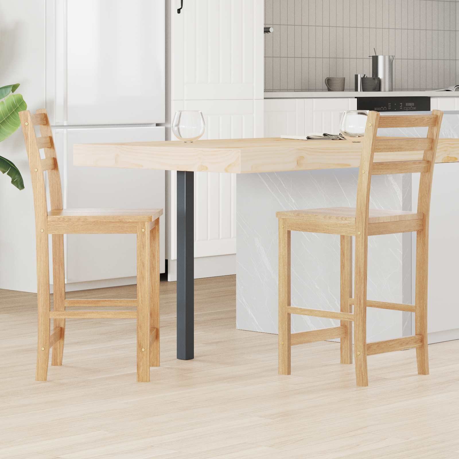 vidaXL Krzesła jadalne 2 pcs 40 x 47,5 x 99,5 cm
