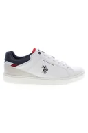 Trampki męskie - Trampki męskie U.S. POLO ASSN. ROKKO001MBY1 Kolor: Biały, Rozmiar: 45 - miniaturka - grafika 1