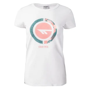 Damska Koszulka HI-TEC LADY DEFI M000160005 – Biały - Koszulki sportowe damskie - miniaturka - grafika 1