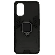 Etui i futerały do telefonów - Hybrydowa, odporna na wstrząsy obudowa Xiaomi Poco M3 / 9T z metalową podstawką pierścieniową w kolorze czarnym - miniaturka - grafika 1
