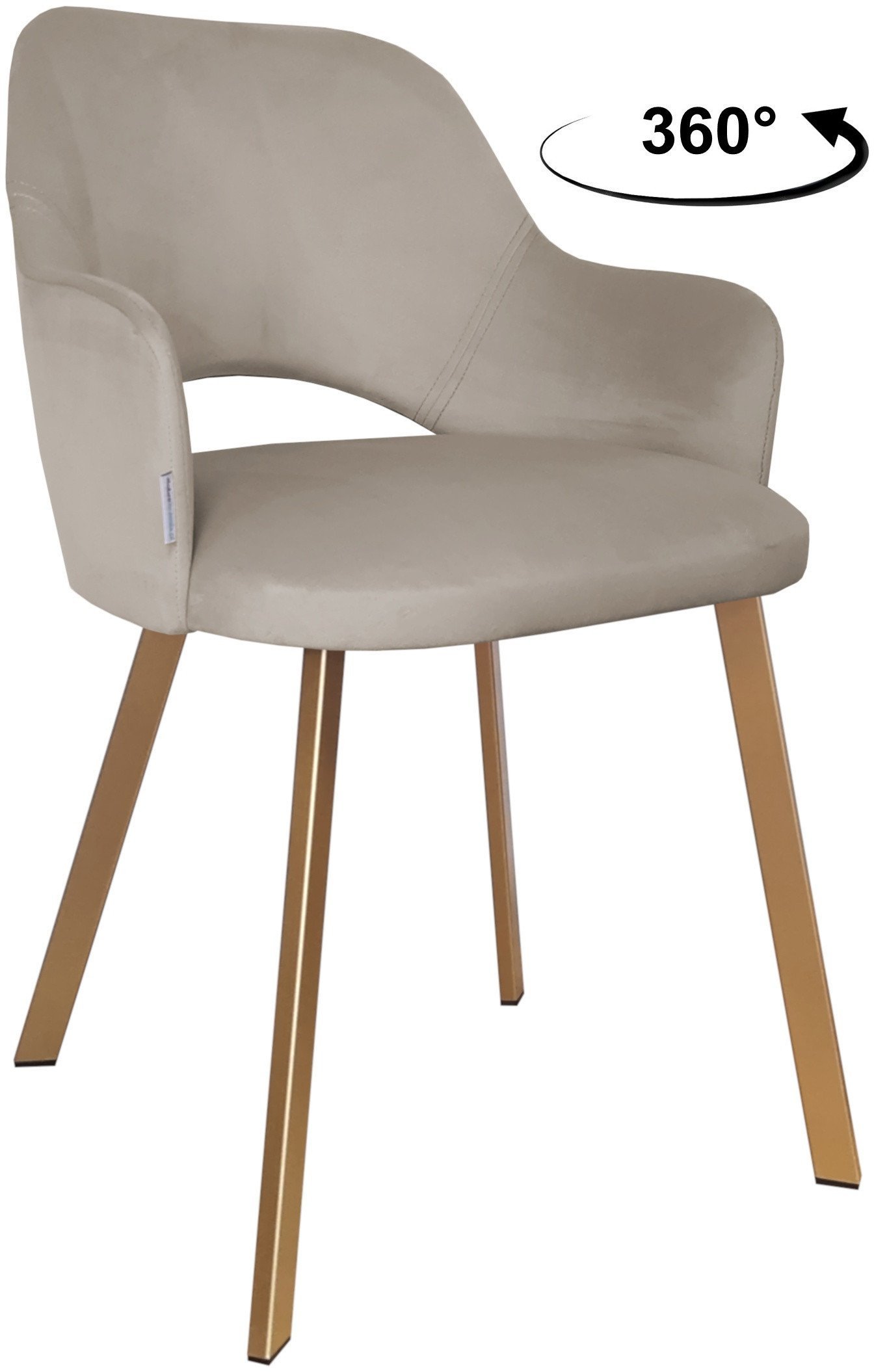 Krzesło obrotowe Milano podstawa Profil złota MG09