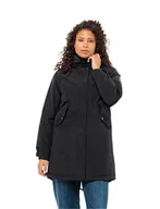 Kurtki damskie - Jack Wolfskin Talforst Parka damska parka, czarny, L - miniaturka - grafika 1