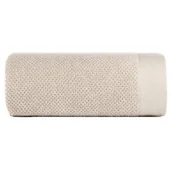 Ręczniki - Ręcznik 70x140 Riso beżowy z efektem ryżowym frotte 550 g/m2 Eurofirany - miniaturka - grafika 1