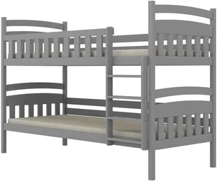 Łóżko piętrowe JULITA 200x90 szare drewniane KOCOT KIDS - Łóżka dla dzieci i młodzieży - miniaturka - grafika 1