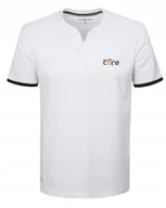 Koszulki męskie - T-SHIRT Męski Koszulka w Serek BIAŁA Bawełniana FREAK L Pako Jeans - miniaturka - grafika 1