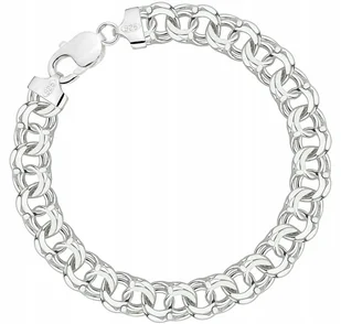 SREBRNA BRANSOLETKA MĘSKA PEŁNA DIAMENTOWANA GARIBALDKA 10 MM GRAWER GRATIS - Bransolety męskie SREBRNA BRANSOLETKA MĘSKA PEŁNA DIAMENTOWANA GARIBALDKA 10 MM GRAWER GRATIS - Bransolety męskie - miniaturka - grafika 1