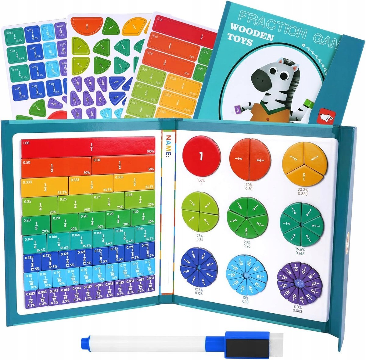 GRA MATEMATYCZNA DLA DZIECI MONTESSORI EDUKACYJNA ARYTMETYCZNA MAGNETYCZNA