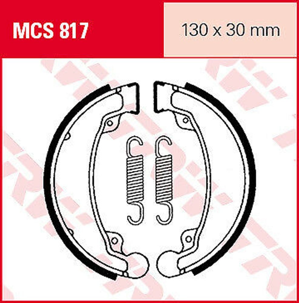 Szczęki hamulcowe TRW Lucas 685-817 MCS817 ze sprężynami