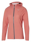 Kurtki i kamizelki sportowe damskie - Mizuno Kurtka w kolorze pomarańczowym do biegania - miniaturka - grafika 1