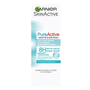 Garnier Pure Active Matte Control Daily Mattifying Moisturiser Blemishes & Shine Matująco-Nawilżający Krem Do Twarzy Przeciw Niedoskonałościom 50ml - Kremy do twarzy - miniaturka - grafika 1