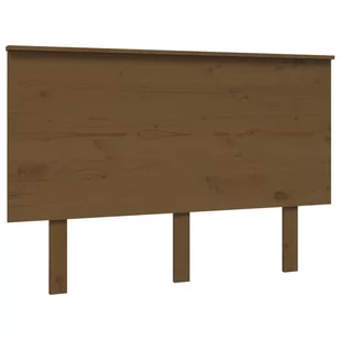 Lumarko Wezgłowie łóżka, miodowy brąz, 124x6x82,5 cm, drewno sosnowe - Inne meble do sypialni - miniaturka - grafika 3