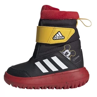 Buty dla dziewczynek - Buty adidas Winterplay Disney Mickey Jr IG7190 czarne - grafika 1