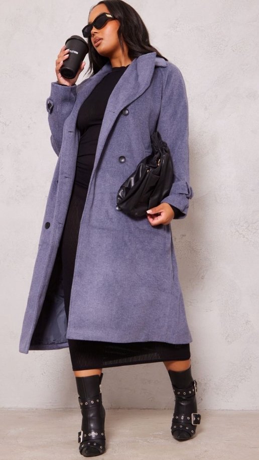 PRETTYLITTLETHING PLUS SIZE PŁASZCZ DAMSKI 52 EJO