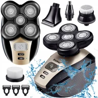 Trymery - Golarka Męska Elektryczna Maszynka Do Twarzy Brody Głowy Zarostu Trymer 5D - miniaturka - grafika 1