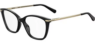 Okulary przeciwsłoneczne - Love Moschino Damskie okulary przeciwsłoneczne Mol572, czarne, 53, czarny - grafika 1