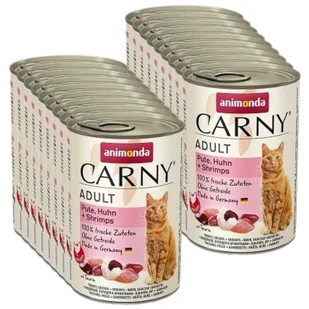 ANIMONDA Cat Carny Adult indyk i krewetki 400g - Mokra karma dla kotów - miniaturka - grafika 1