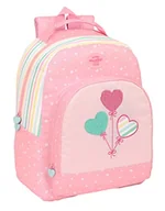 Plecaki - Blackfit8 - Adaptacyjny plecak do wózka, plecak, idealny dla dzieci w różnym wieku, tkanina do recyklingu, wygodna i wszechstronna, jakość i wytrzymałość, 32x15x42 cm, różowy, Różowy, Estándar, Casual - miniaturka - grafika 1