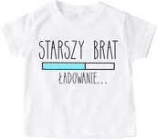 Koszulki dla dziewczynek - KOSZULKA - BĘDĘ STARSZYM BRATEM - STARSZY BRAK LOADING - miniaturka - grafika 1