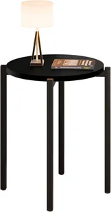 Czarny okrągły stolik kawowy M0-D39 - Ławy i stoliki kawowe Czarny okrągły stolik kawowy M0-D39 - Ławy i stoliki kawowe - miniaturka - grafika 1