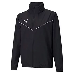 Bluzy dla chłopców - Puma Bluza chłopięca Teamrise All Weather Jkt Jr czarny Black White 128 657402 - grafika 1