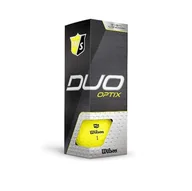 Golf - Matowe piłki golfowe WILSON STAFF DUO OPTIX (żółte) - miniaturka - grafika 1