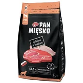 Sucha karma dla psów - Pan Mięsko Cielęcina z indykiem XS 3kg - miniaturka - grafika 1
