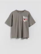 Koszulki dla dziewczynek - Reserved - Bawełniany t-shirt Squishmallows - ciemnoszary - miniaturka - grafika 1