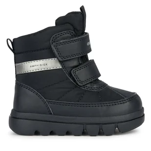 Śniegowce Geox B Willaboom Boy B Ab B365BG 0FU54 C9999 M Czarny - Buty dla chłopców - miniaturka - grafika 1