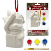 Dekoratorstwo - Bombka Świąteczna Do Malowania Dla Dzieci Figurka Diy Zając - miniaturka - grafika 1