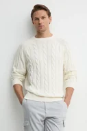 Swetry męskie - Pepe Jeans sweter bawełniany CAMDEM kolor beżowy lekki PM702455 - miniaturka - grafika 1